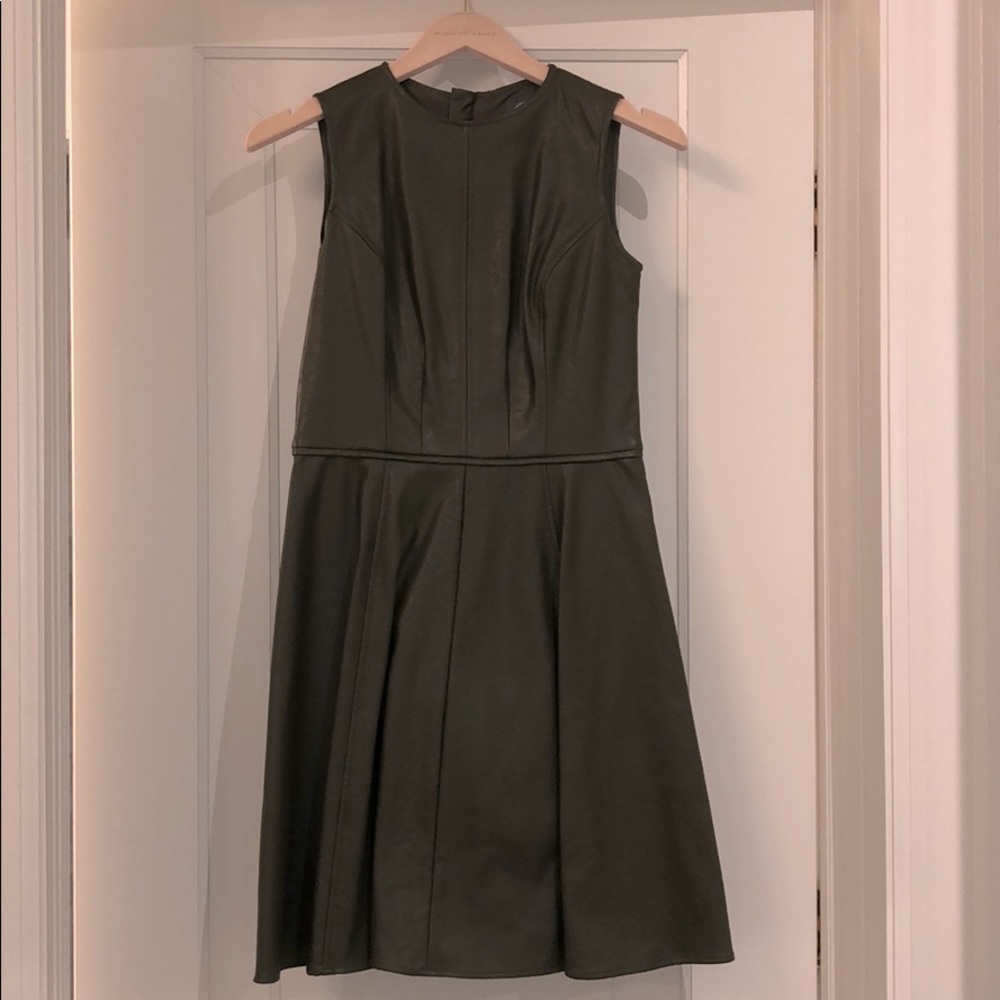 Vince Camuto Leather Dress